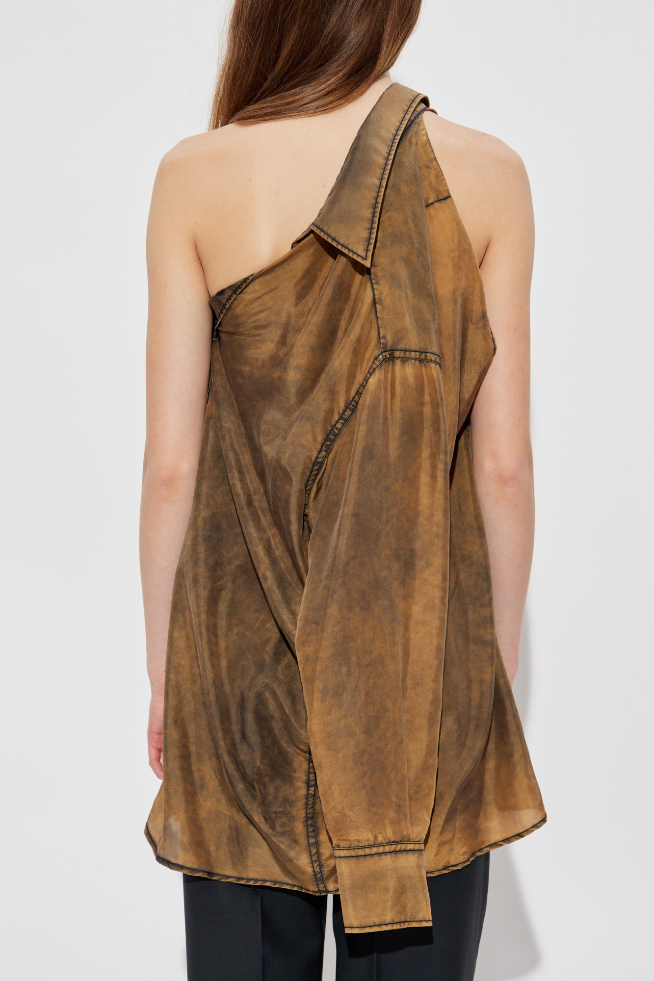 【関税＆送料込み】Mm6 Maison Margiela 'Tie Dye' Brown Silk 関税＆送料込み】Mm6 Maison Margiela 'Tie Dye' Brown Silk MM6